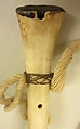 Wat-Sa-Pua (bone flute), bone, wax or rubber, cord, Native American (Wapisiana, probably)